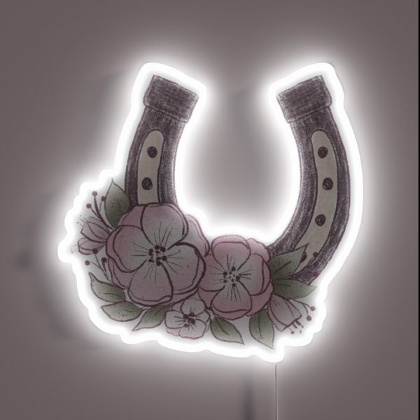 Beautiful Horseshoe RGB Neon Sign