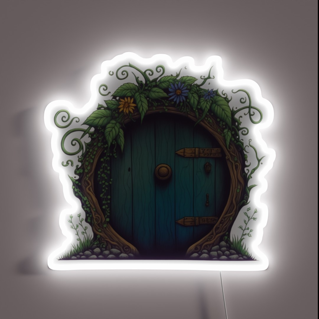 Beautiful Round Door Black Fantasy RGB Neon Sign Beautiful Round Door Black Fantasy RGB Neon Sign