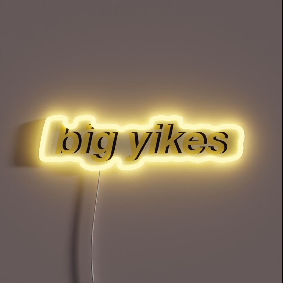 Big Yikes RGB Neon Sign Big Yikes RGB Neon Sign