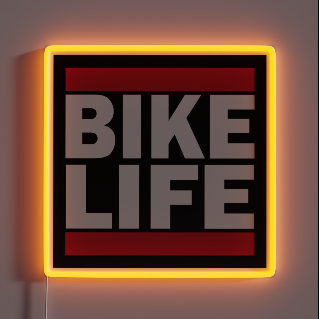 Bike Life Vintage BMX Logo RGB Neon Sign Bike Life Vintage BMX Logo RGB Neon Sign