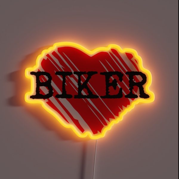 Biker Love RGB Neon Sign