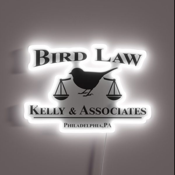 Bird Law Kelly And Associates Dark Edition RGB Neon Sign