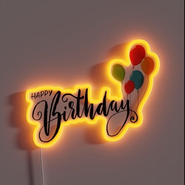 Birthday RGB Neon Sign
