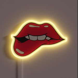 Biting Lip RGB Neon Sign