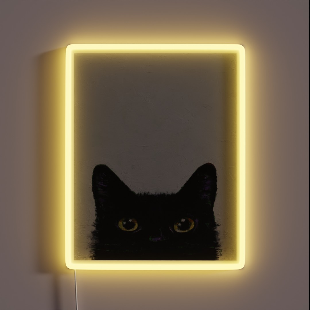 Black Cat RGB Neon Sign Black Cat RGB Neon Sign