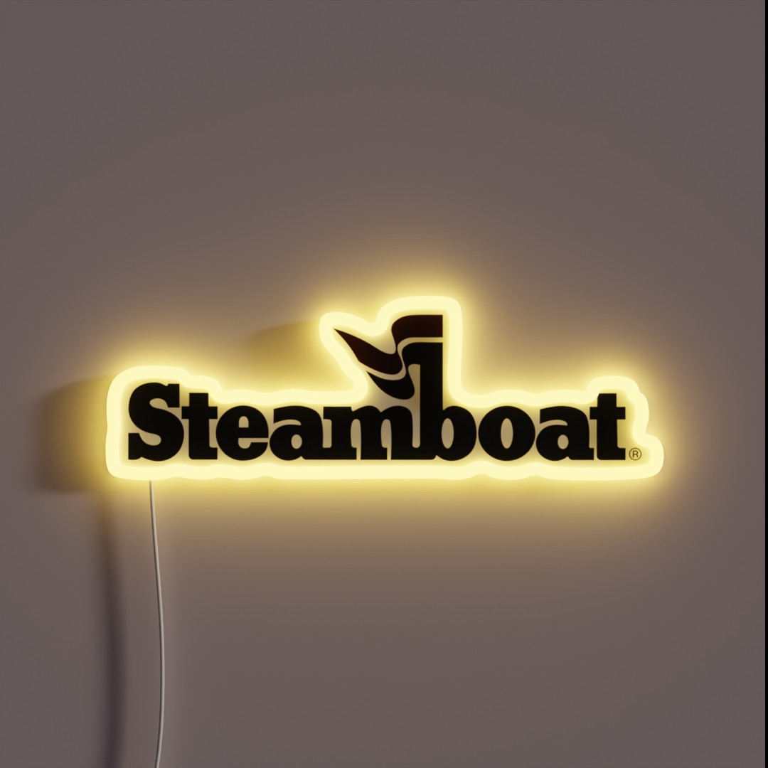 Blacked Out Steamboat Resort Colorado RGB Neon Sign Blacked Out Steamboat Resort Colorado RGB Neon Sign