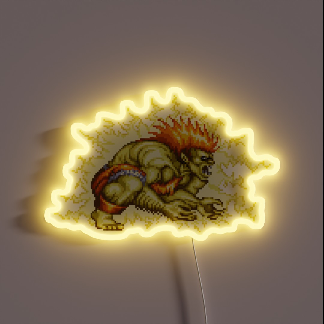 Blanka Electric Thunder RGB Neon Sign Blanka Electric Thunder RGB Neon Sign