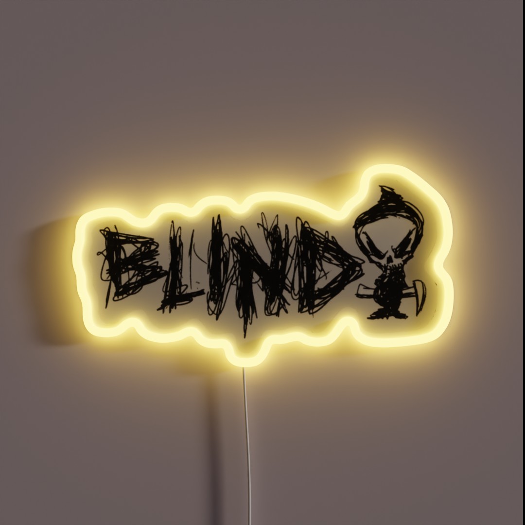 Blind Skateboards Skeleton Hook Ups Skate RGB Neon Sign Blind Skateboards Skeleton Hook Ups Skate RGB Neon Sign