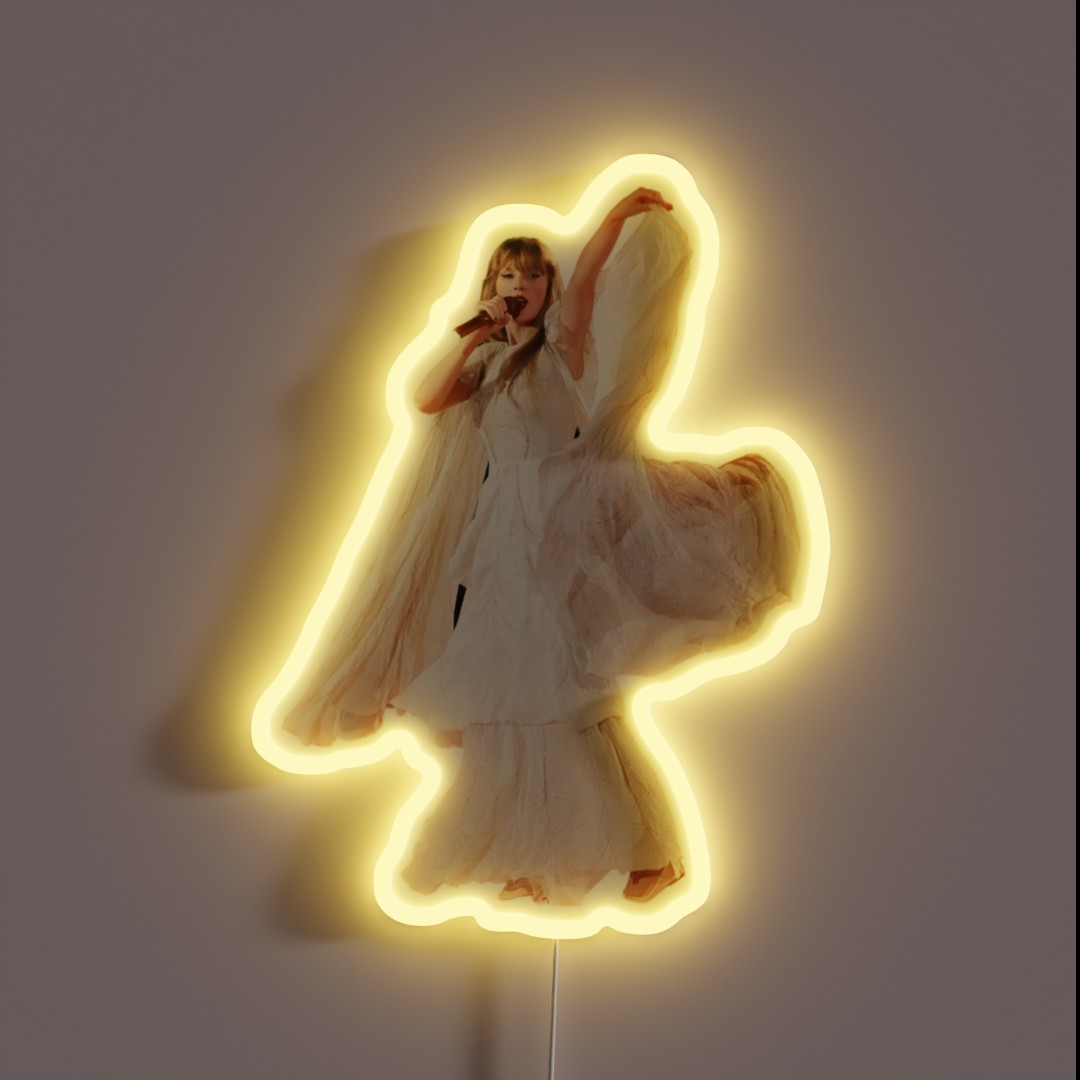 Blondie S Folklore Dress Eras Tour RGB Neon Sign Blondie S Folklore Dress Eras Tour RGB Neon Sign