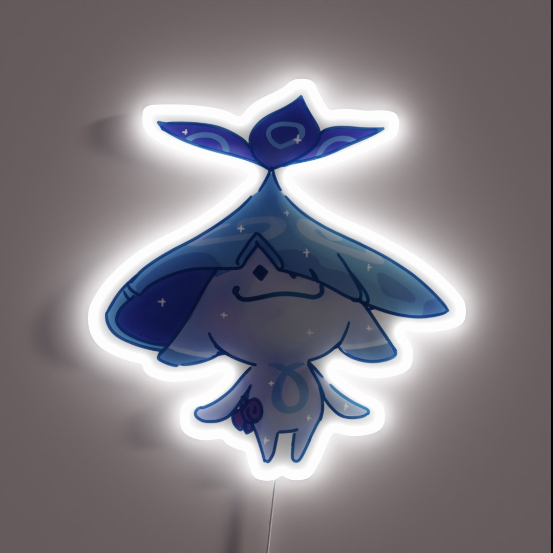 Blue Aranara Ararycan Genshin Impact Kxmyona RGB Neon Sign Blue Aranara Ararycan Genshin Impact Kxmyona RGB Neon Sign