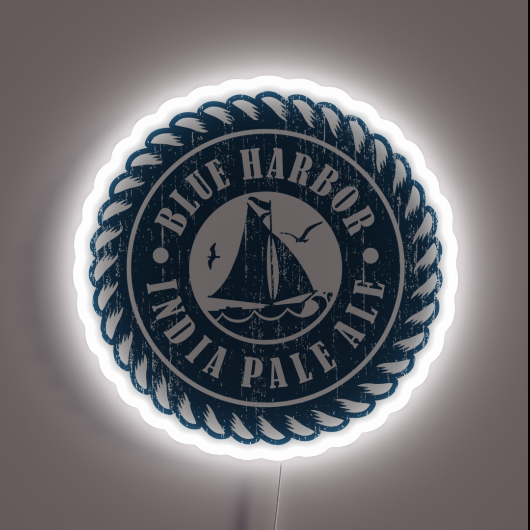 Blue Harbor IPA Graphic Tee RGB Neon Sign Blue Harbor IPA Graphic Tee RGB Neon Sign
