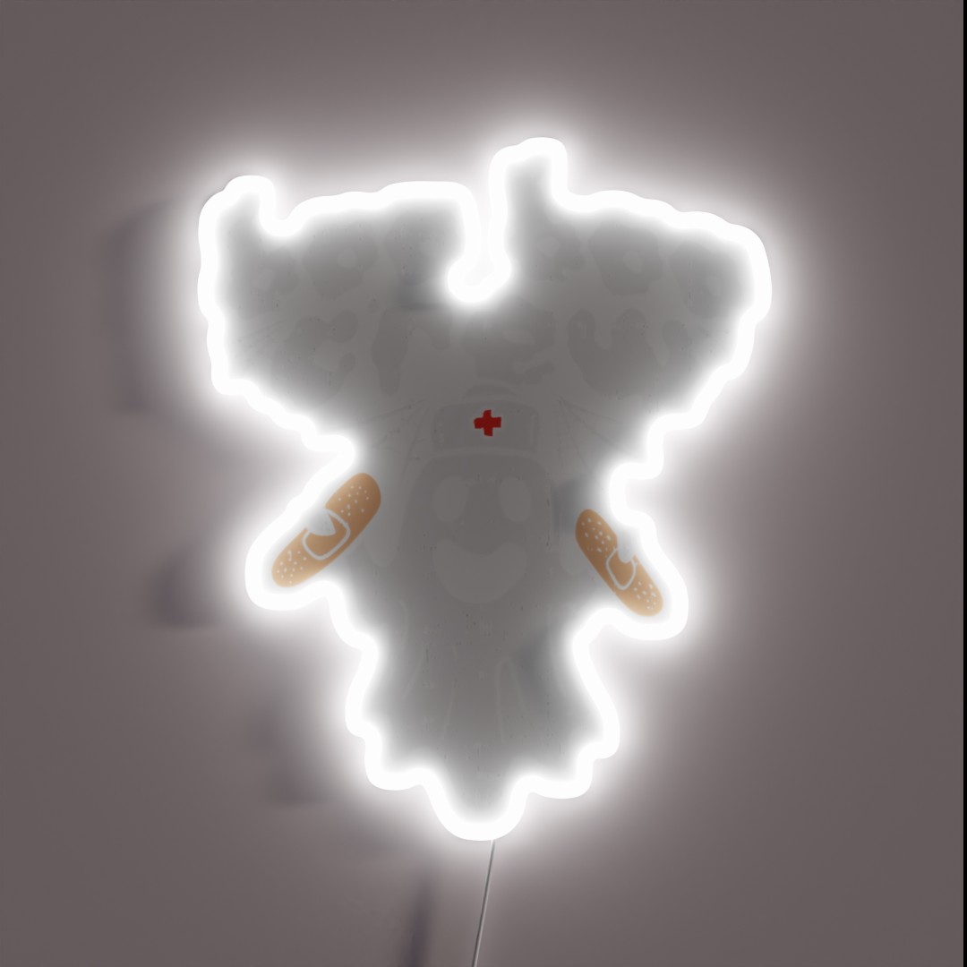 Boo Boo Crew Ghost Band Aid Funny RGB Neon Sign Boo Boo Crew Ghost Band Aid Funny RGB Neon Sign