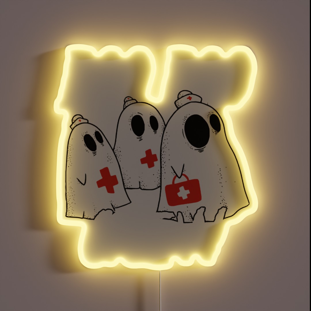 Boo Boo Crew Halloween RGB Neon Sign Boo Boo Crew Halloween RGB Neon Sign