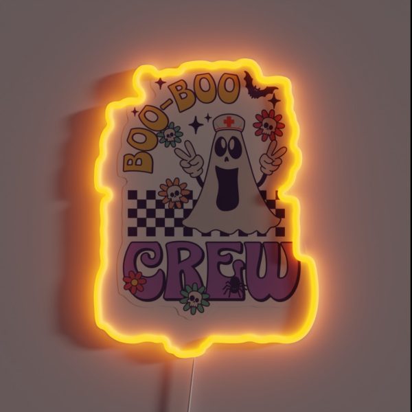 Boo Boo Crew Nurse RGB Neon Sign