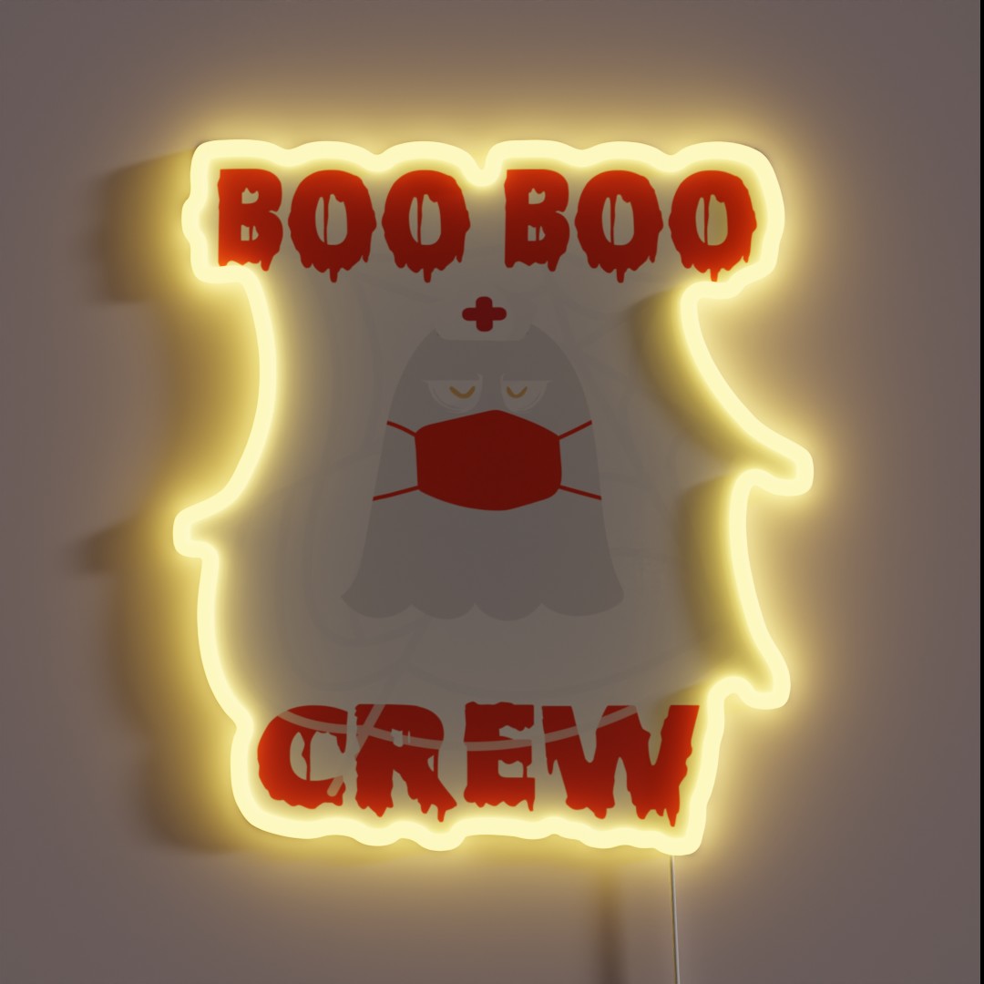Boo Boo Crew RGB Neon Sign Boo Boo Crew RGB Neon Sign