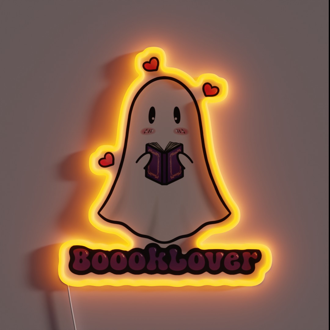 Boooook Lover RGB Neon Sign Boooook Lover RGB Neon Sign