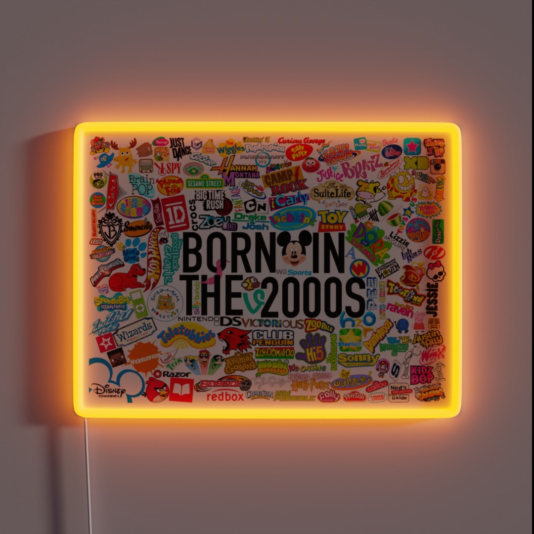 Born In The 2000s RGB Neon Sign Born In The 2000s RGB Neon Sign