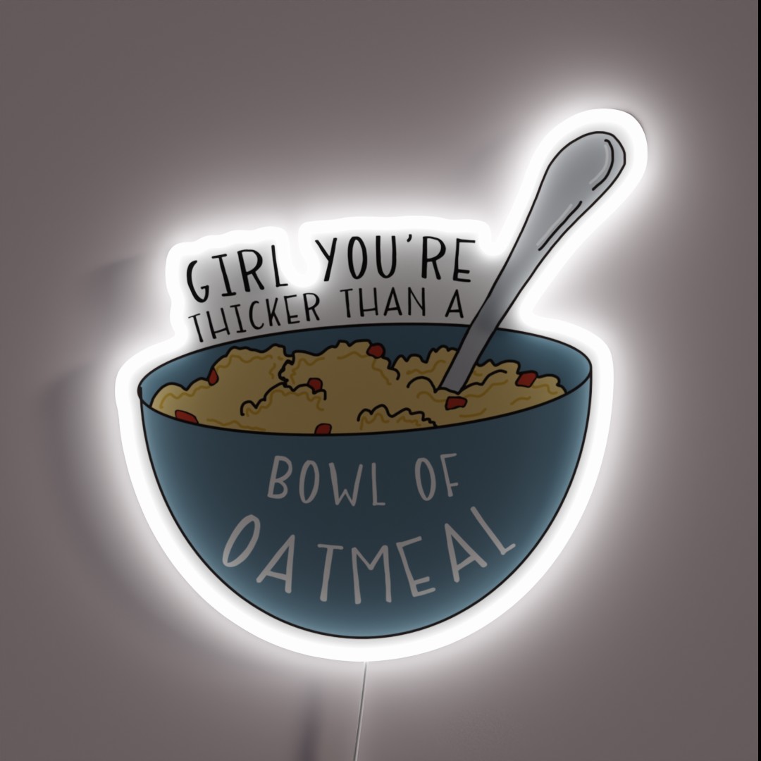 Bowl Of Oatmeal Vine RGB Neon Sign Bowl Of Oatmeal Vine RGB Neon Sign