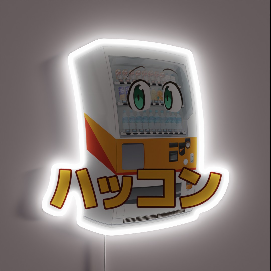 Boxo With Japanese Characters Vending Machine RGB Neon Sign Boxo With Japanese Characters Vending Machine RGB Neon Sign