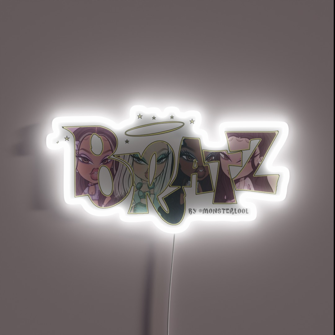 Bratz Core For Logo Drawing By Monsterlool RGB Neon Sign Bratz Core For Logo Drawing By Monsterlool RGB Neon Sign