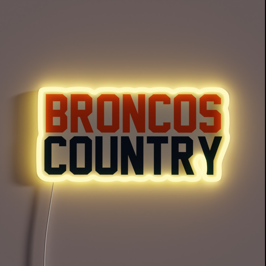 Broncos Country RGB Neon Sign Broncos Country RGB Neon Sign