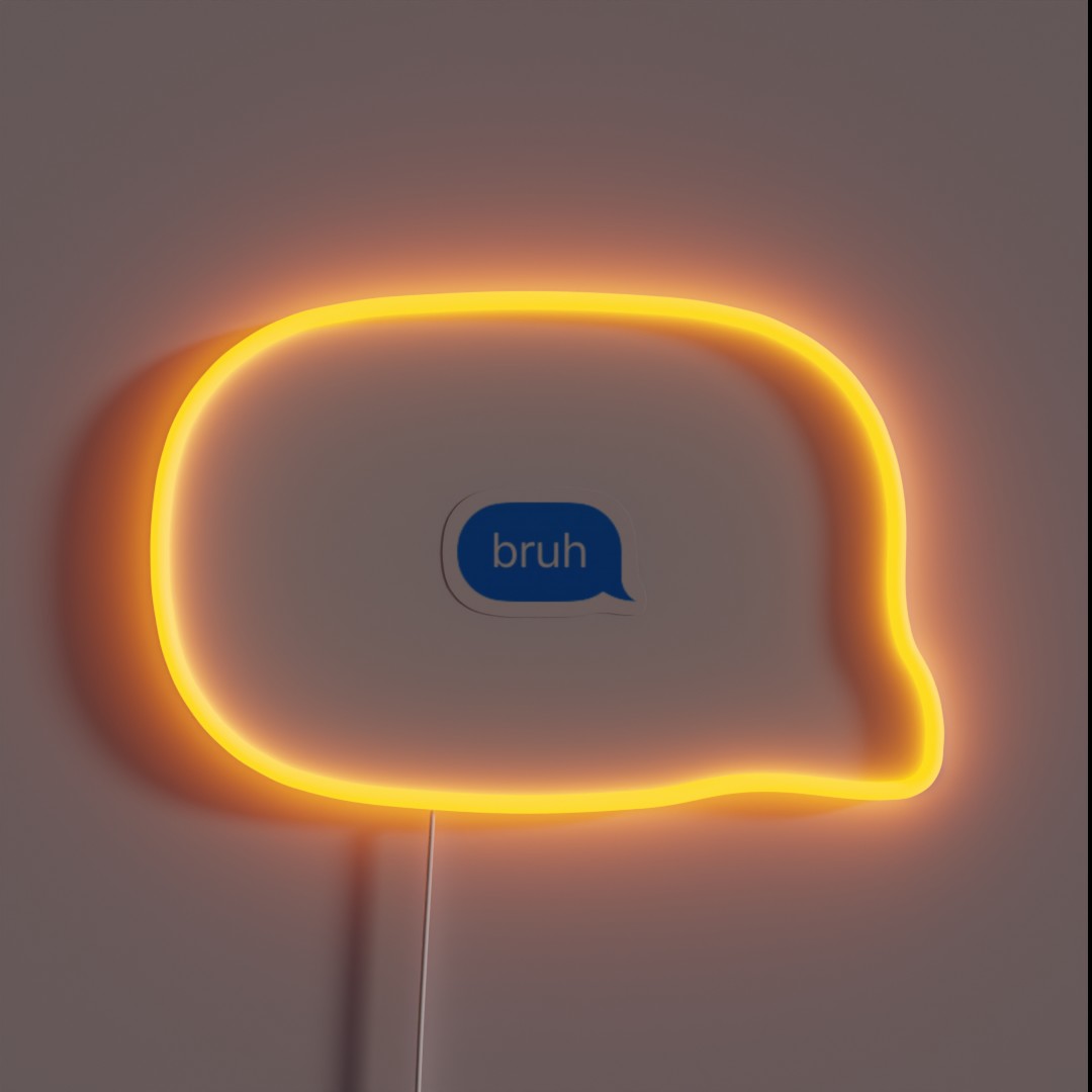 Bruh RGB Neon Sign Bruh RGB Neon Sign