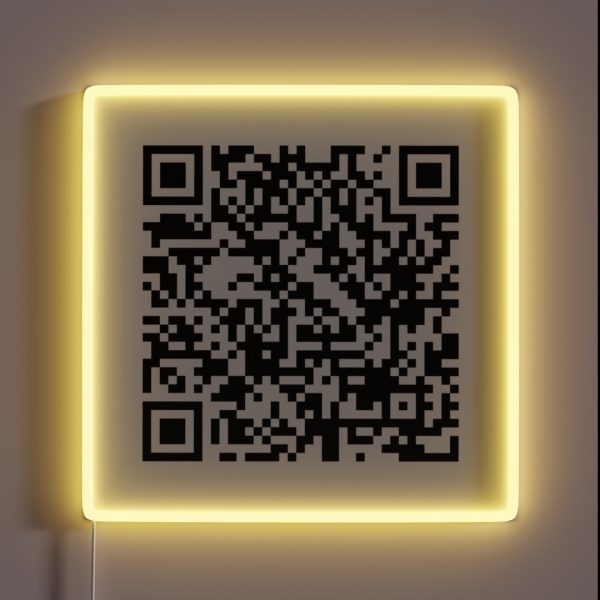Bruno Mars When I Was Your Man QR Code RGB Neon Sign