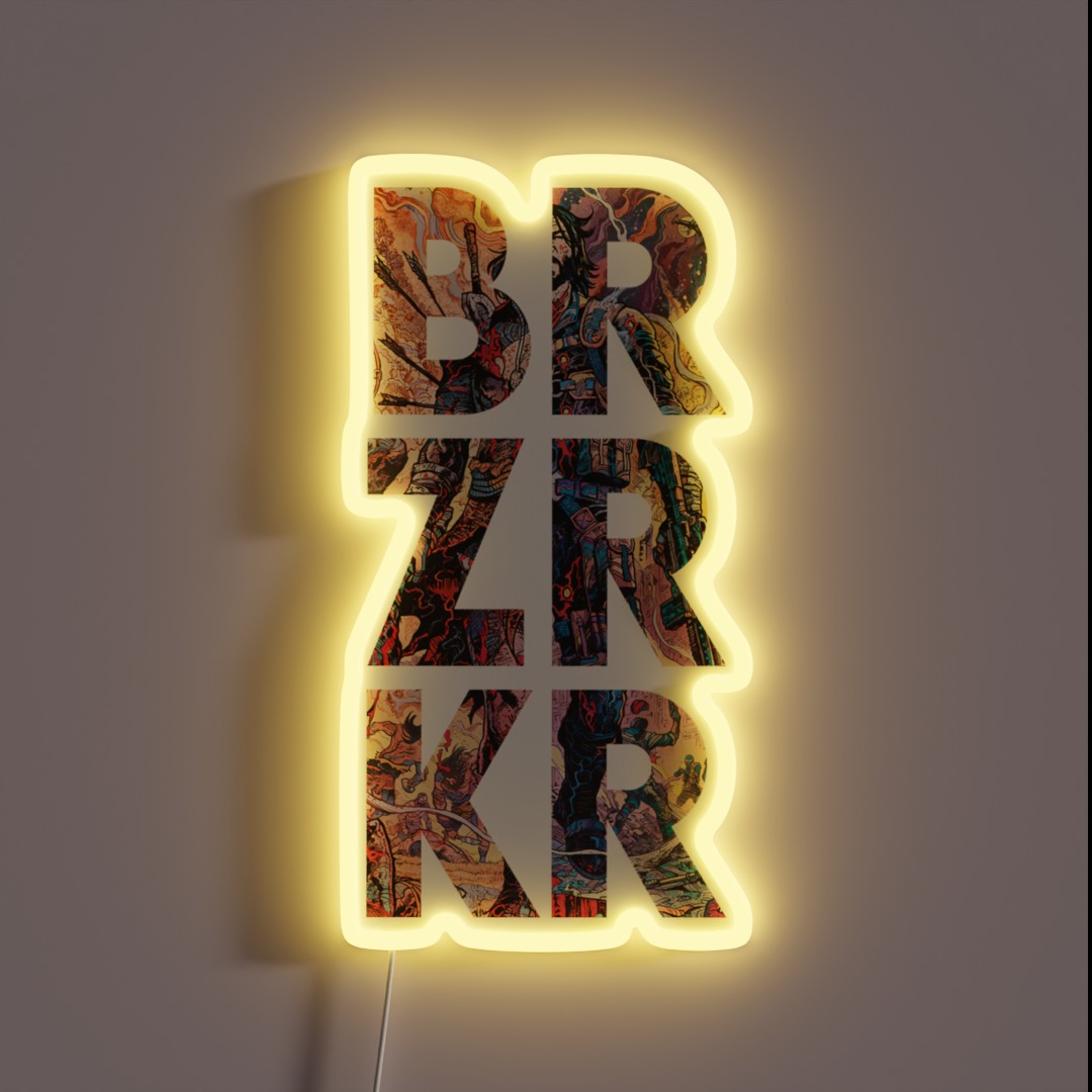 BRZRKR RGB Neon Sign BRZRKR RGB Neon Sign