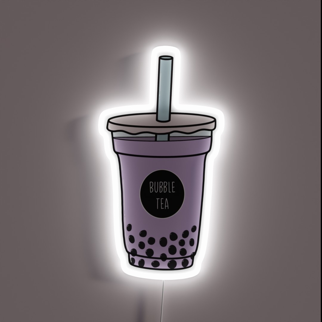 Bubble Tea Taro RGB Neon Sign Bubble Tea Taro RGB Neon Sign