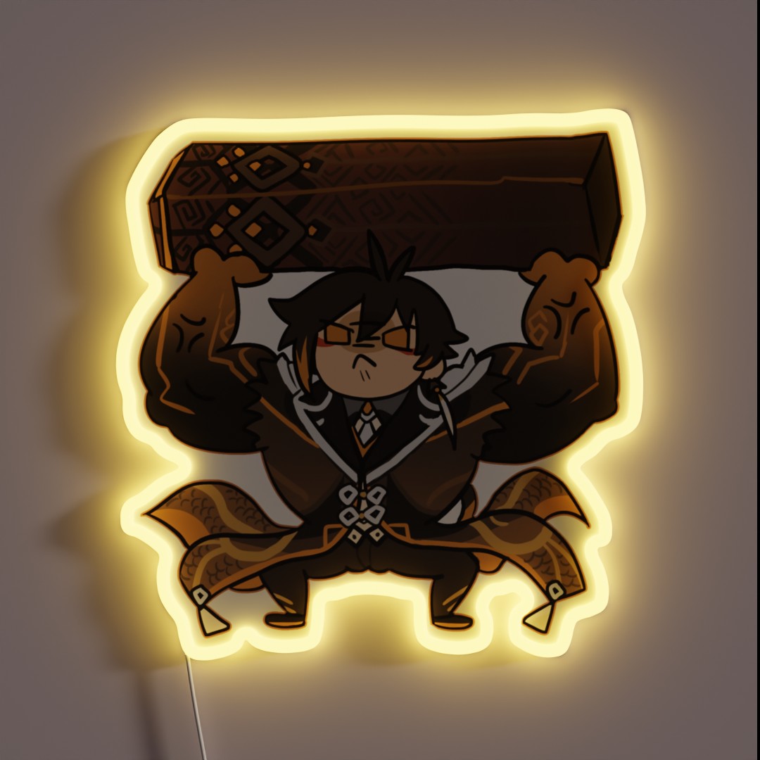 Buffed Up ZHONGLI RGB Neon Sign Buffed Up ZHONGLI RGB Neon Sign