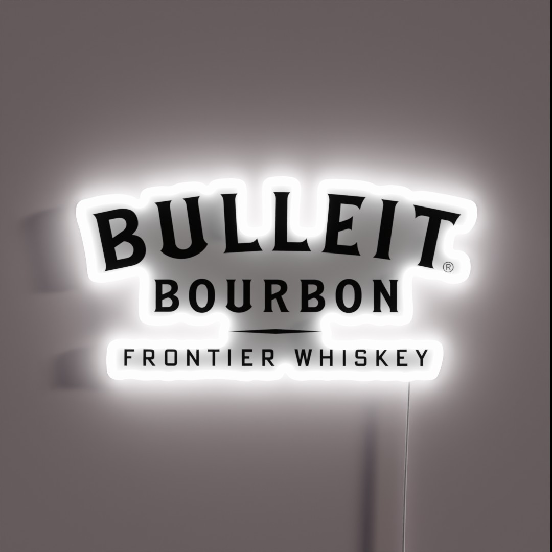 Bulleit Bourbon Logo RGB Neon Sign Bulleit Bourbon Logo RGB Neon Sign