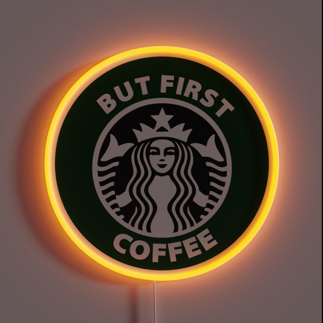 But First Coffee RGB Neon Sign But First Coffee RGB Neon Sign