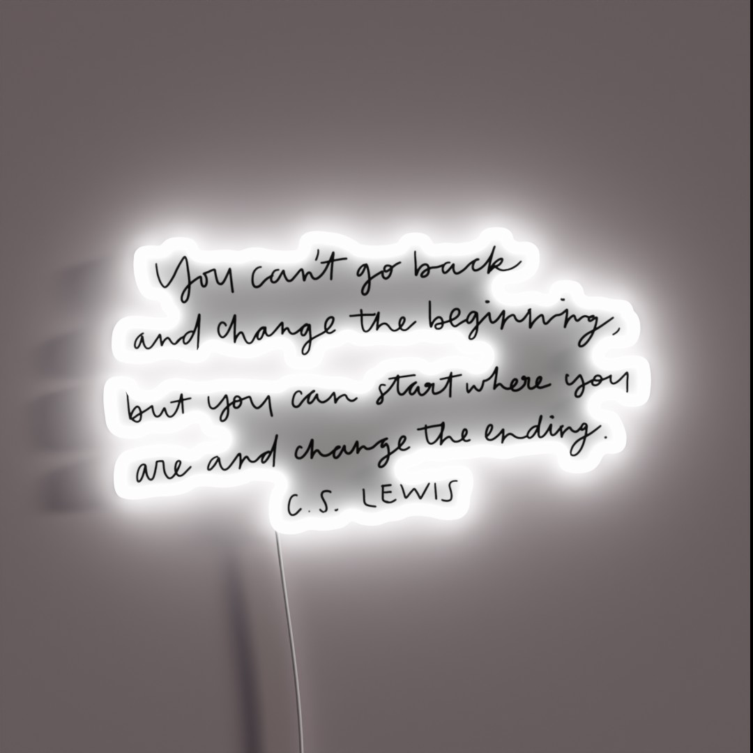 C S Lewis Quote RGB Neon Sign C S Lewis Quote RGB Neon Sign