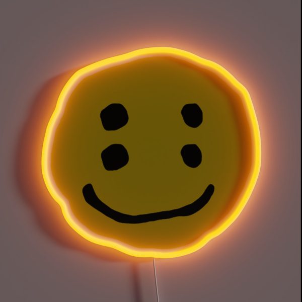 Cactus Plant Flea Market Smiley Face RGB Neon Sign
