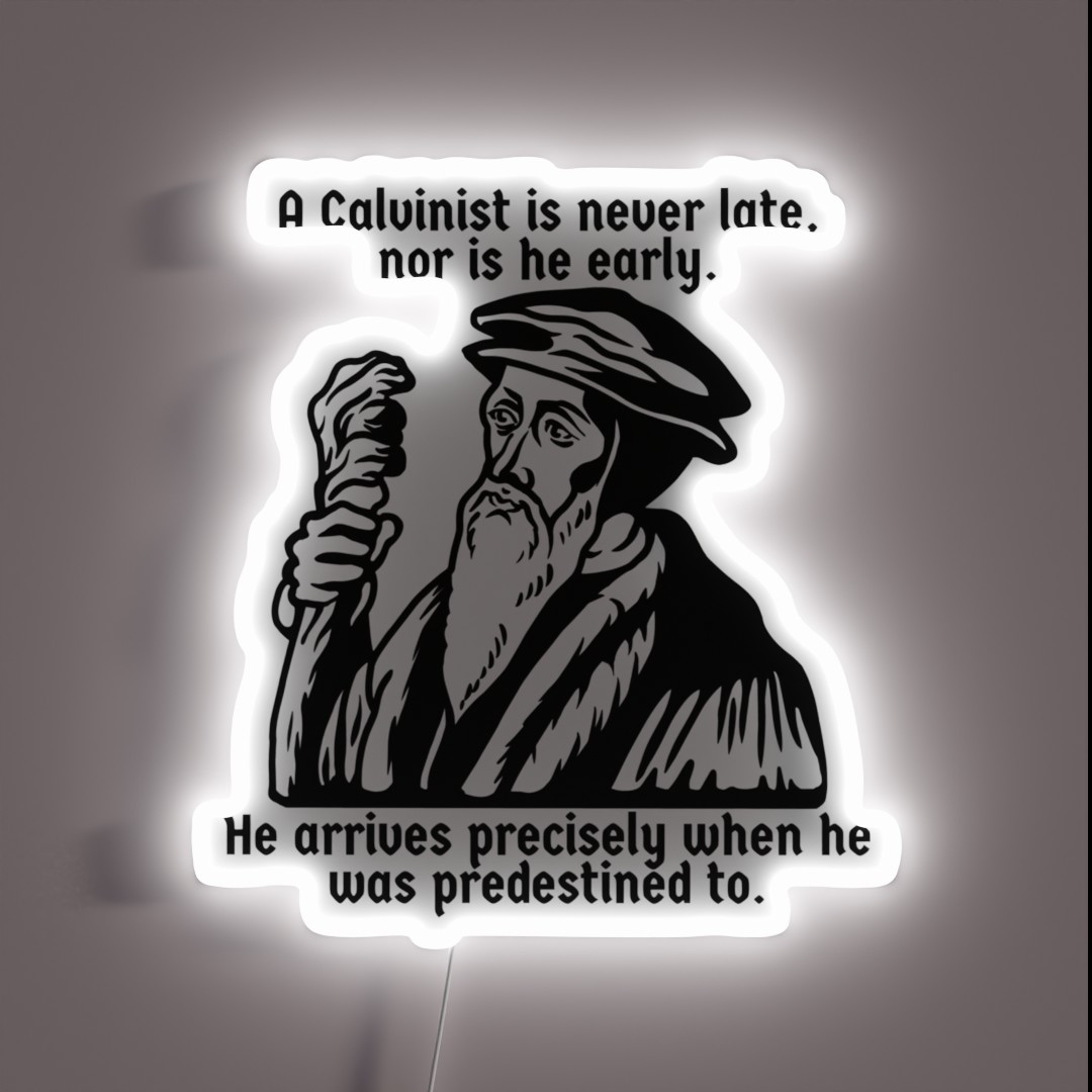 Calvinist Wizard RGB Neon Sign Calvinist Wizard RGB Neon Sign