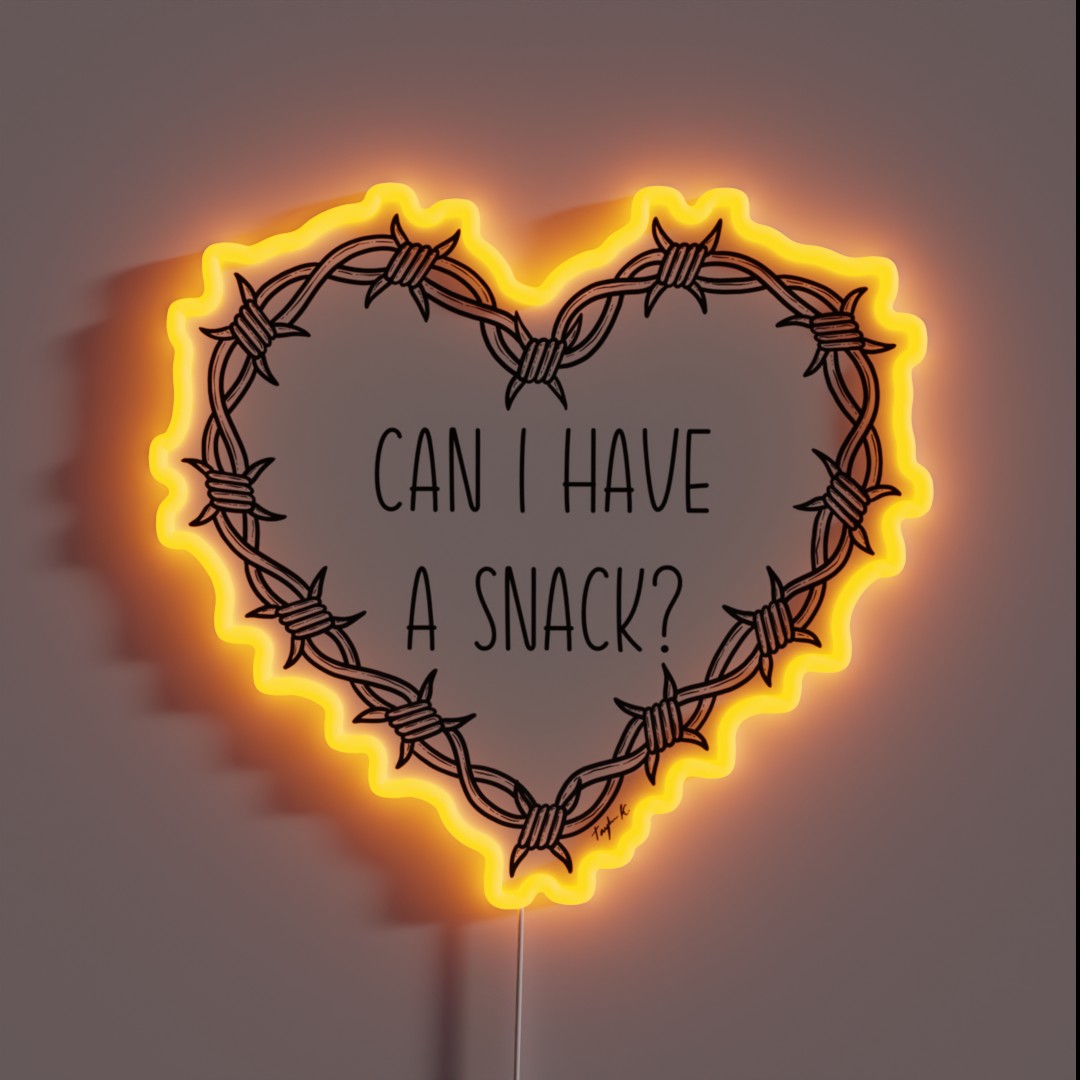 Can I Have A Snack RGB Neon Sign Can I Have A Snack RGB Neon Sign