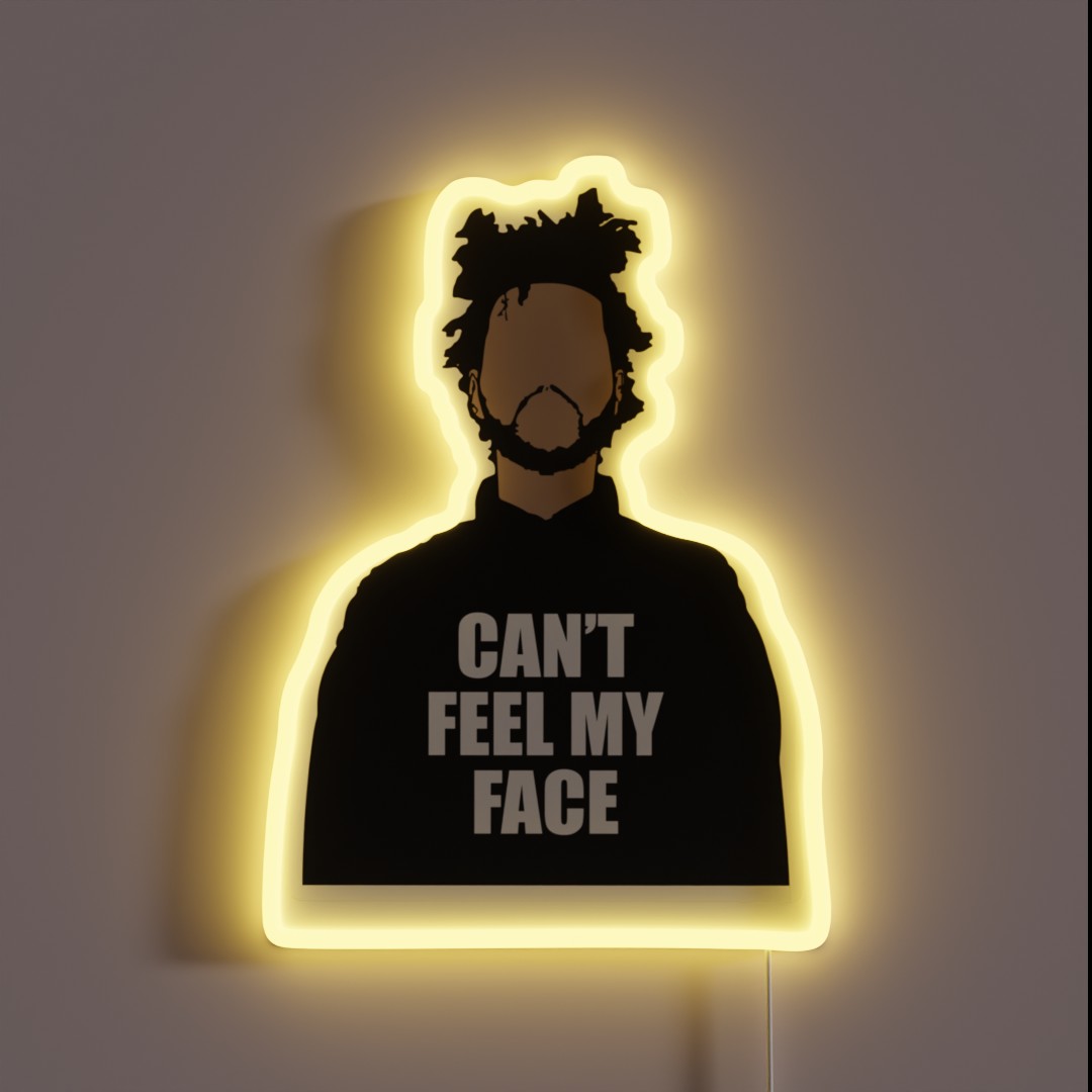 Can T Feel My Face RGB Neon Sign Can T Feel My Face RGB Neon Sign