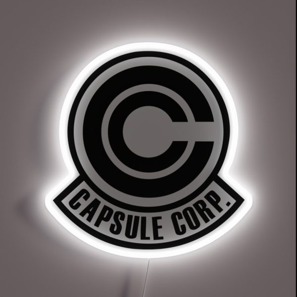 Capsule Corp Black RGB Neon Sign