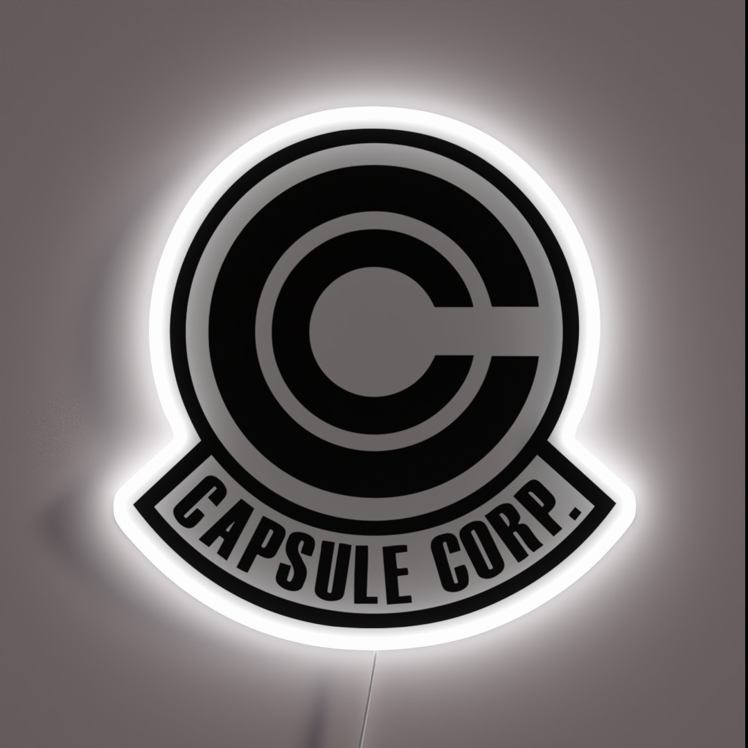 Capsule Corp Black RGB Neon Sign Capsule Corp Black RGB Neon Sign