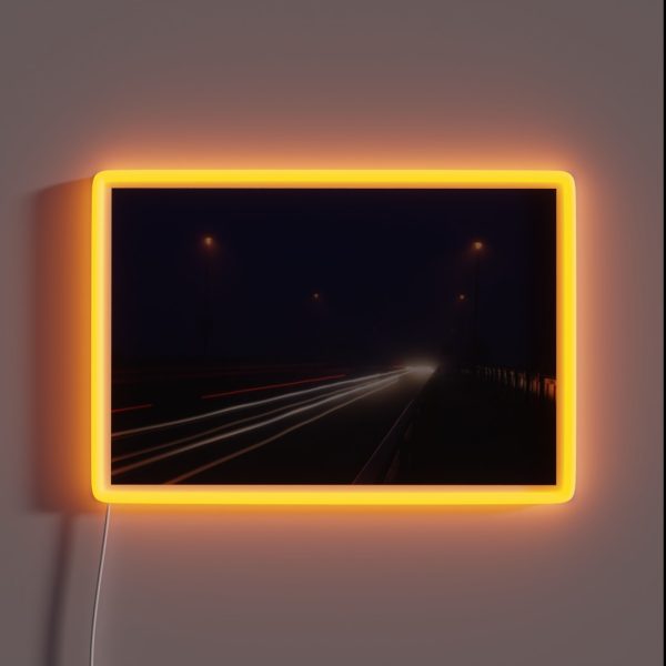 Car Light Trails RGB Neon Sign