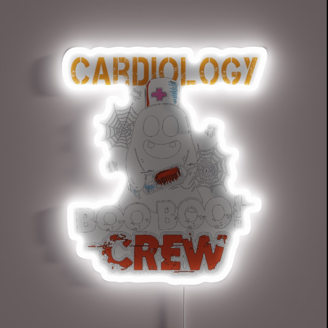 Cardiology Nurse Boo Crew RGB Neon Sign Cardiology Nurse Boo Crew RGB Neon Sign