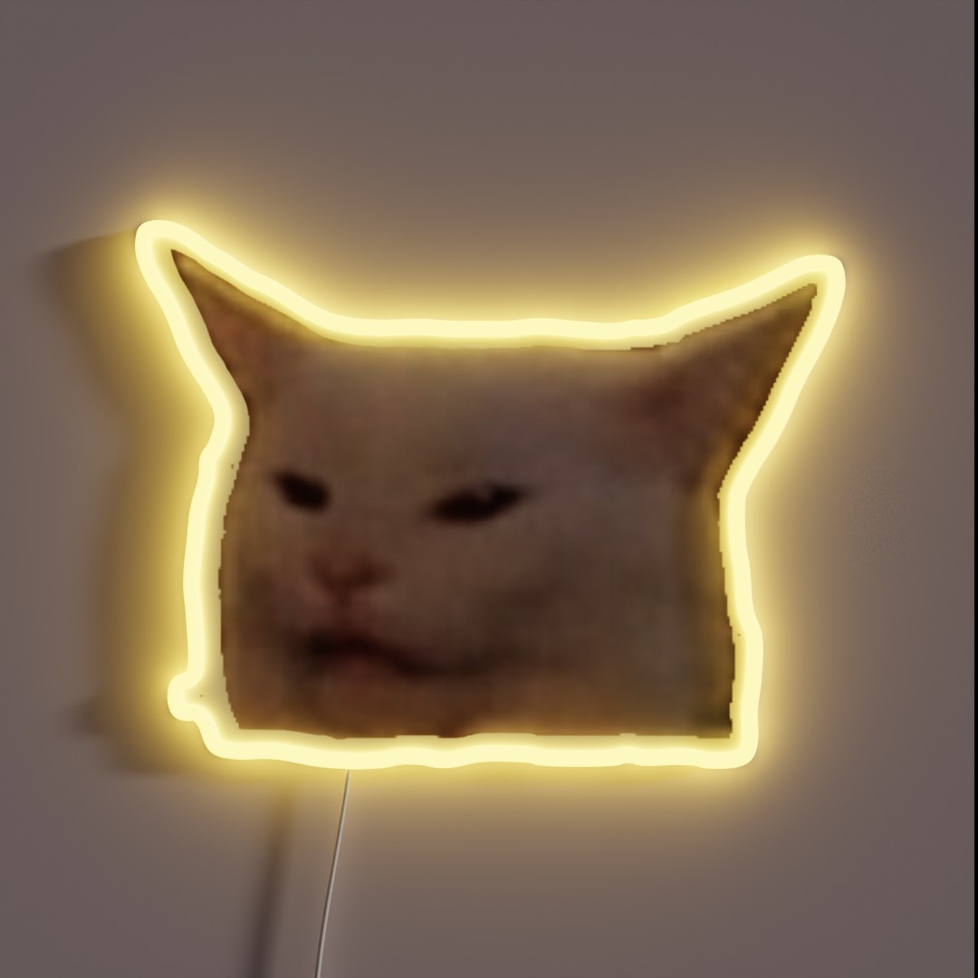 Cat Meme RGB Neon Sign Cat Meme RGB Neon Sign
