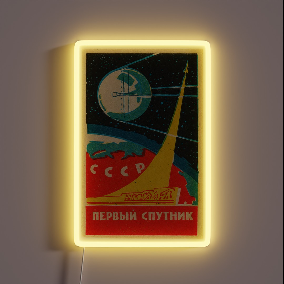 CCCP Space Propaganda RGB Neon Sign CCCP Space Propaganda RGB Neon Sign