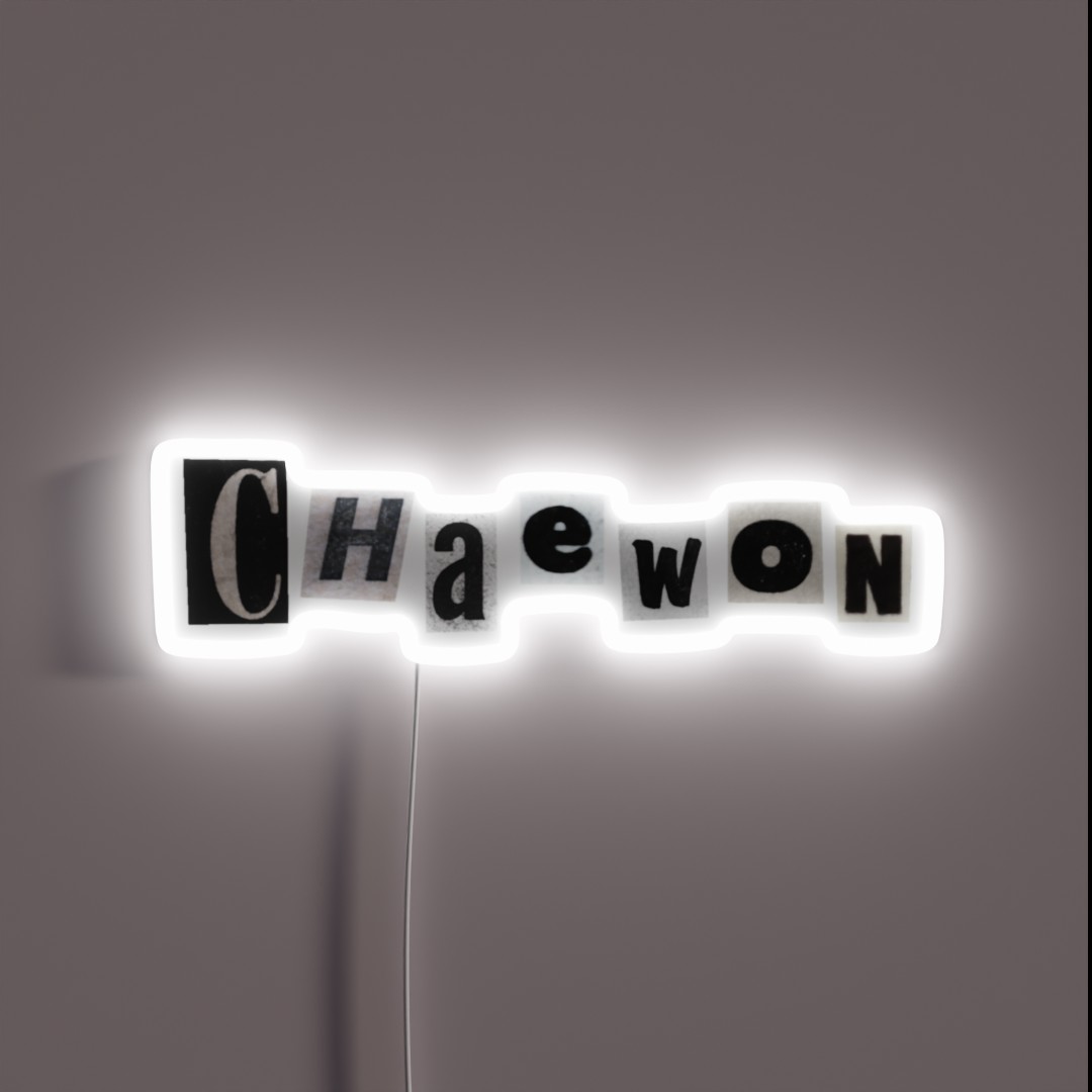 Chaewon RGB Neon Sign Chaewon RGB Neon Sign