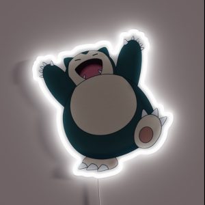 Funny Cute Snorlax Cartoon Anime Meme RGB Neon Sign