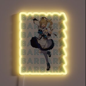 Barbara Genshin Impact Design RGB Neon Sign Barbara Genshin Impact Design RGB Neon Sign