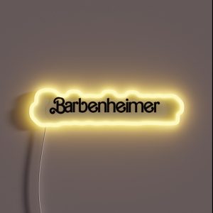 Barbenheimer RGB Neon Sign Barbenheimer RGB Neon Sign