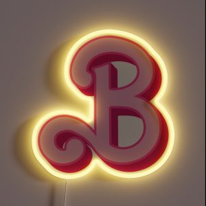 Barbie Initial B RGB Neon Sign