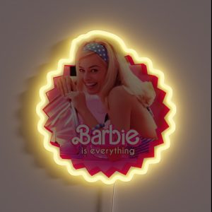 Barbie Movie Barbie Is Everything RGB Neon Sign Barbie Movie Barbie Is Everything RGB Neon Sign