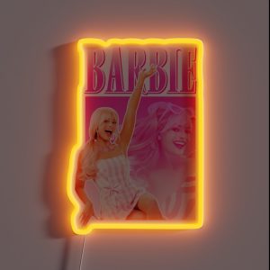 Barbie The Movie 2023 Vintage RGB Neon Sign